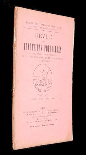 Revue des traditions populaires, tome XXIV, 24e année, n°4-5, avril-mai 1909
