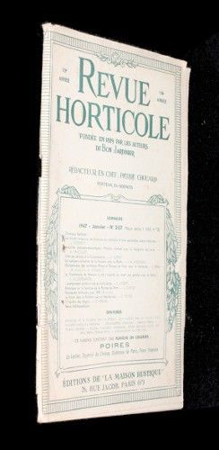 Revue horticole, 119e année, n°2137, janvier 1947