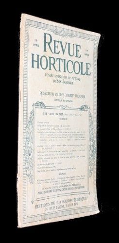 Revue horticole, 118e année, n°2128, avril 1946