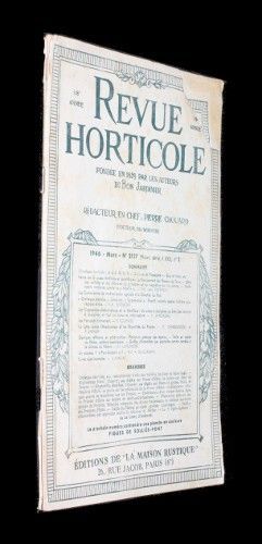 Revue horticole, 118e année, n°2127, mars 1946