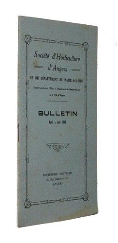 Bulletin de la Société d'Horticulture d'Angers et du département de Maine-et-Loire, avril-juin 1948