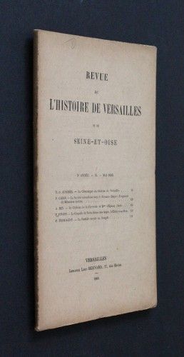 Revue de l'histoire de Versailles et de Seine-et-Oise, 5e année, II