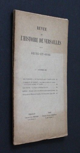Revue de l'histoire de Versailles et de Seine-et-Oise, n°4