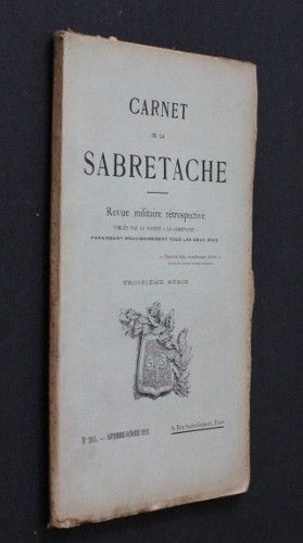 Carnet de la Sabretache (revue militaire rétrospective), n°285, 3e série
