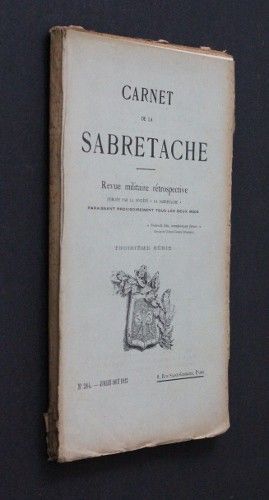 Carnet de la Sabretache (revue militaire rétrospective), n°284, 3e série