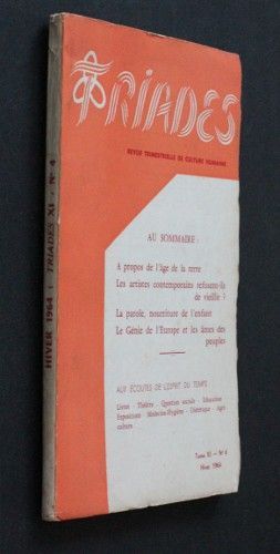 Triades n°4 tome XI