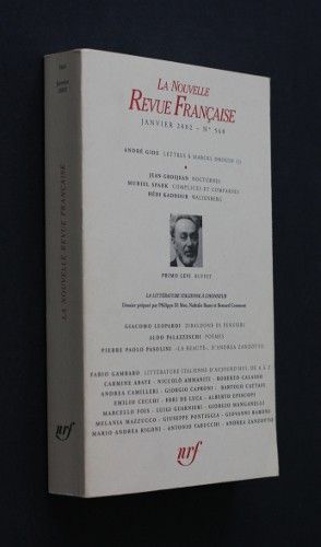 La Nouvelle Revue Française, janvier 2002 - n°560