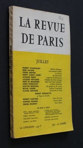 La revue de Paris, juillet 1963 (70e année) 