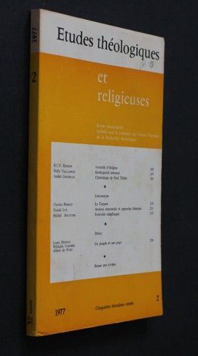 Etudes théologiques et religieuses n°2 année 1977