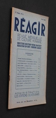 Réagir, 3e année, n°4 (avril 1936)