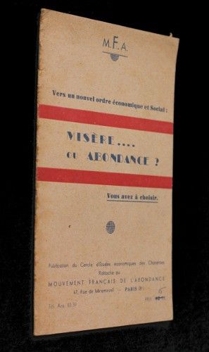 Misère... ou abondance ?