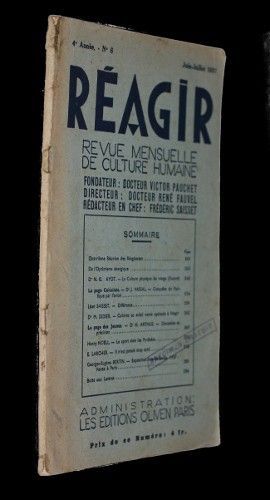 Réagir, 4e année, n°6, juin-juillet 1937
