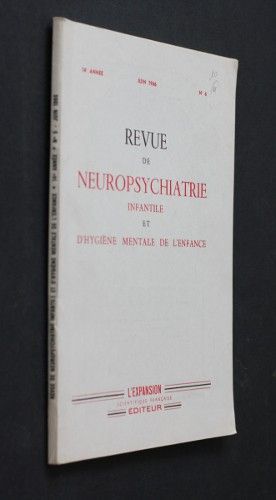 Revue de neuropsychiatrie infantile et d'hygiène mentale de l'enfance, n°6, juin 1966 (14e année) 
