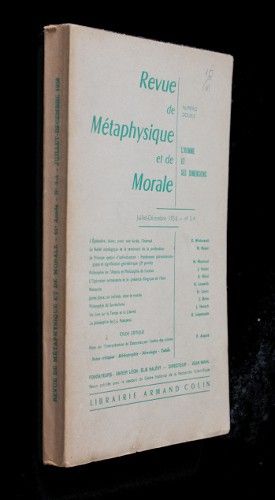 Revue métaphysique et de morale, juillet-décembre 1956, n°3-4