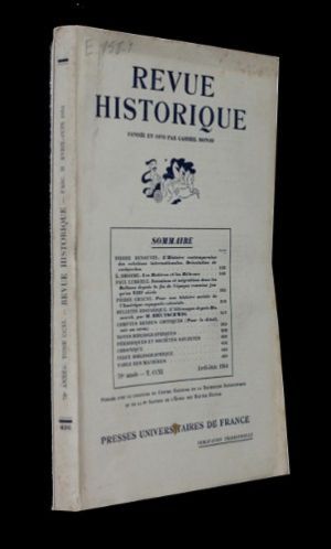 Revue historique, tome CCXI, avril-juin 1954 (78e année) 