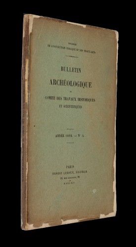 Bulletin archéologique du comité des travaux historiques et scientifiques, année 1892, n°4