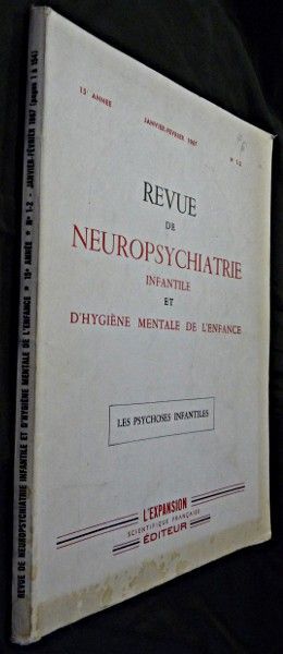 Revue de neuropsychiatrie infantile et d'hygiène mentale de l'enfance, janvier-février 1967