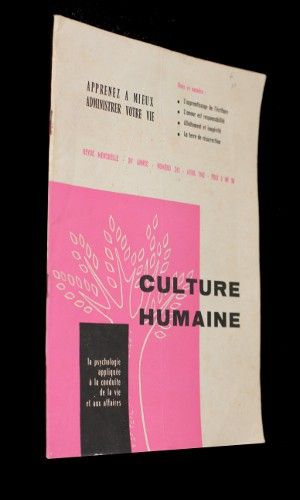 Culture humaine n°242, avril 1962 (24e année)