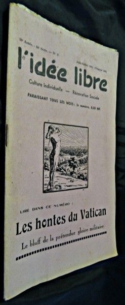 L'idée libre, Culture individuelle - Rénovation sociale, juin-juillet 1961
