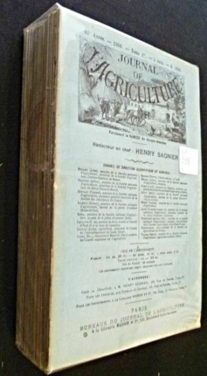 Journal de l'agriculture, du n02063 (juin 1906) au n°2093 (déc.1906)