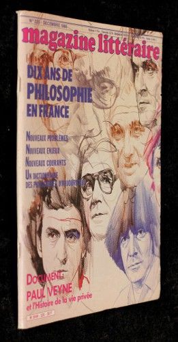 Magazine littéraire n°225 : Dix ans de philosophie en France