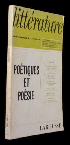 Littérature n°35 (octobre 1979) : Poétiques et poésie