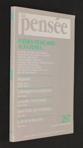 La pensée n°297 (janvier-février-mars 1994) : Poésies françaises aujourd'hui