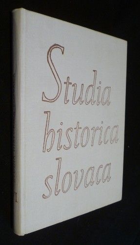 Studia historica slovaca VI