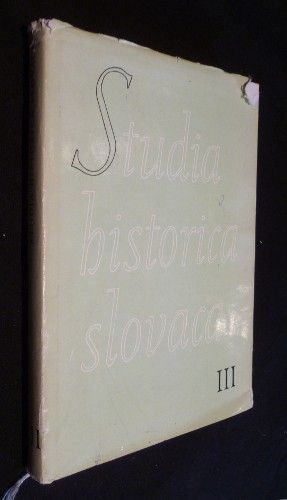 Studia historica slovaca III