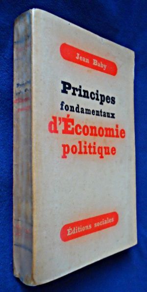 Principes fondamentaux d'économie politique