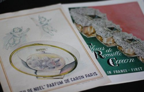 Six publicités pour les parfums Caron