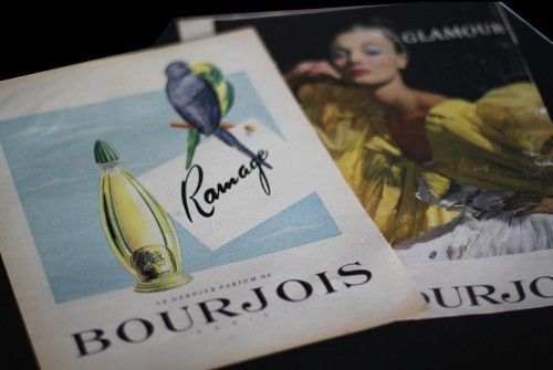 Six publicités pour les parfums Bourjois