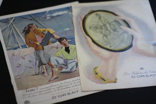 Huit publicités pour les parfums d'Orsay