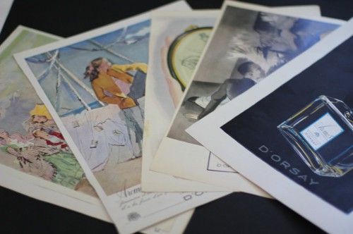 Huit publicités pour les parfums d'Orsay