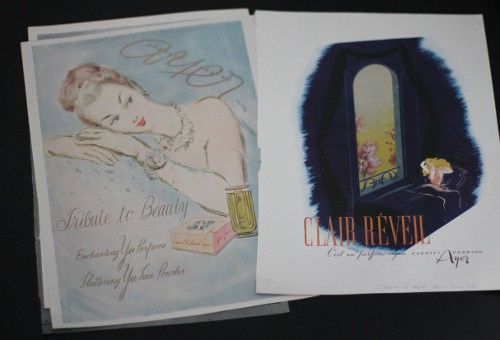 Quatre publicités pour les parfums Ayer