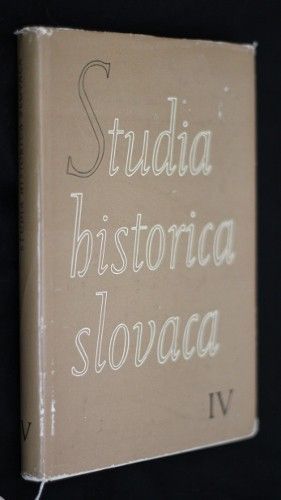 Studia historica slovaca IV