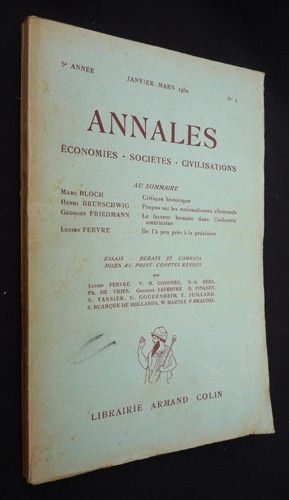 Annales : économies, sociétés, civilisations (janvier-mars 1950)