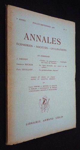 Annales : économies, sociétés, civilisations (juillet-septembre 1950)