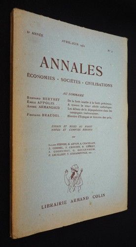 Annales : économies, sociétés, civilisations (avril-juin 1951)