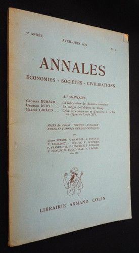Annales : économies, sociétés, civilisations (avril-juin 1952)