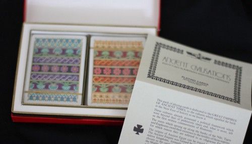 Coffret deux jeux de cartes à jouer 