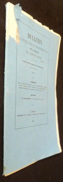 Bulletin historique et monumental de l'Anjou (22 numéros)