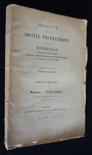 Bulletin de la Société Polymathique du Morbihan (1946-1947)