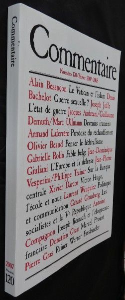 Commentaire numéro 120, hiver 2007-2008