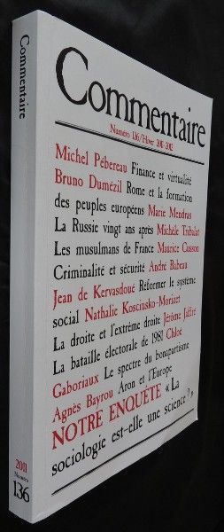 Commentaire numéro 136, hiver 2011-2012