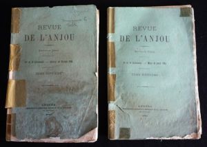 Revue de l'Anjou (2 volumes, tomes septième et huitième, 1884)
