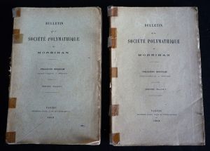 Bulletin de la Société Polymathique du Morbihan (2 volumes, 1910)