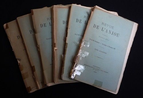 Revue de l'Anjou (6 volumes, tome seizième et dix-septième, année 1888 complète)