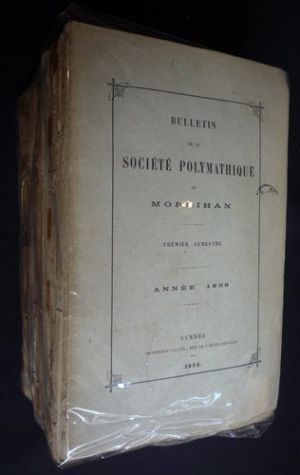 Bulletin de la Société Polymathique du Morbihan (8 volumes, 1898-1901)