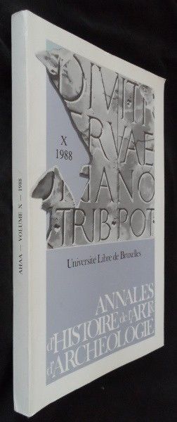 Annales d'histoire de l'art t d'archéologie, X 1988